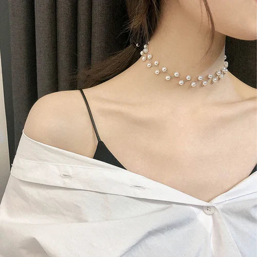 Pearl choker Necklace