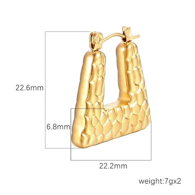Square Honey Hoops