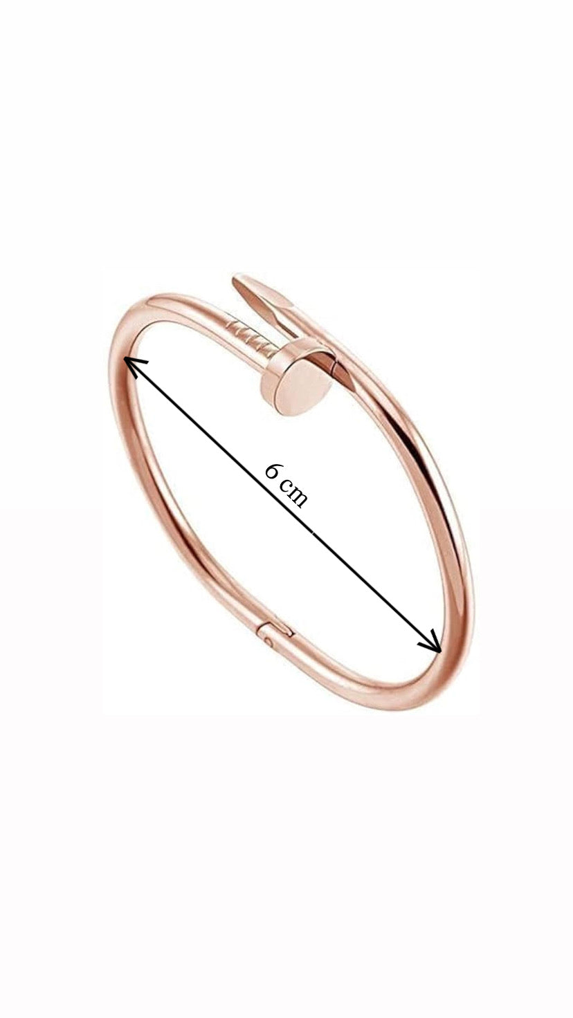 Nail Carto Rose Gold Bracelet