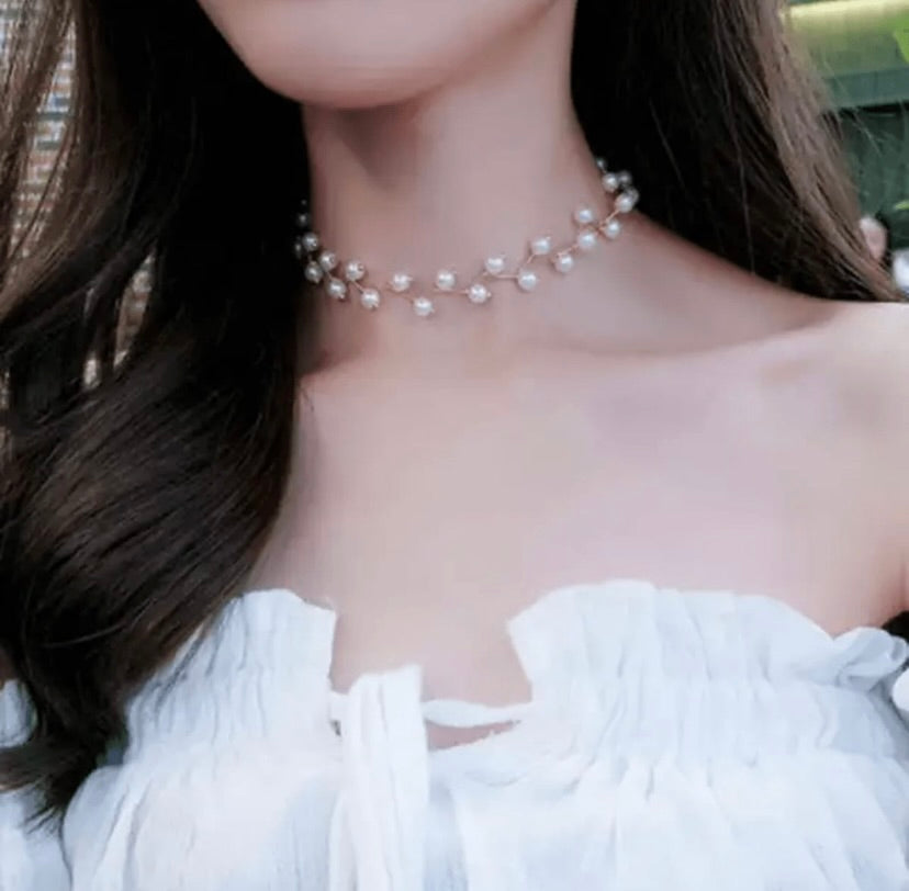 Pearl choker Necklace