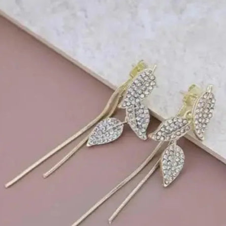 Leaf Dangle Drop Earrings