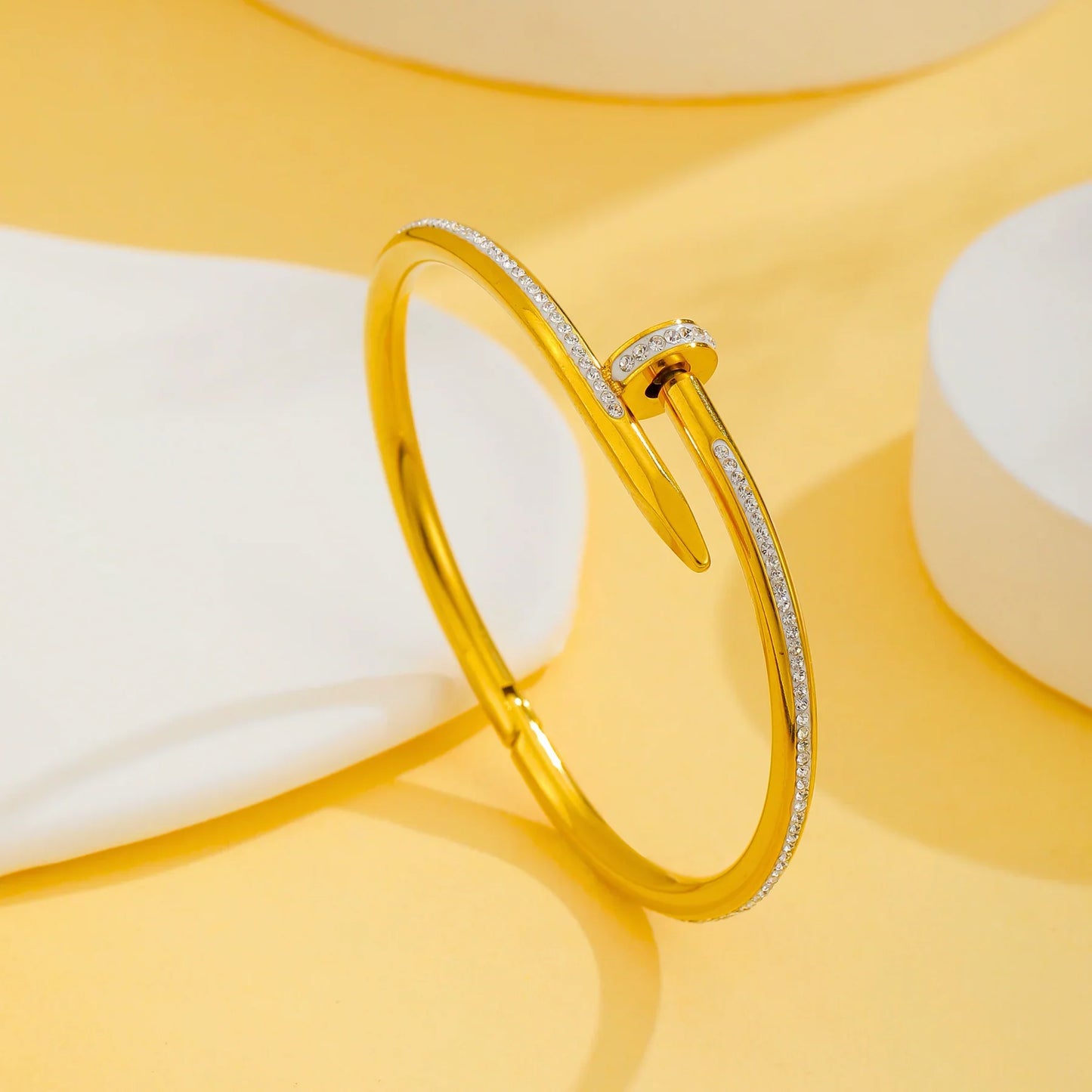 Gold Carto Nail Bangle