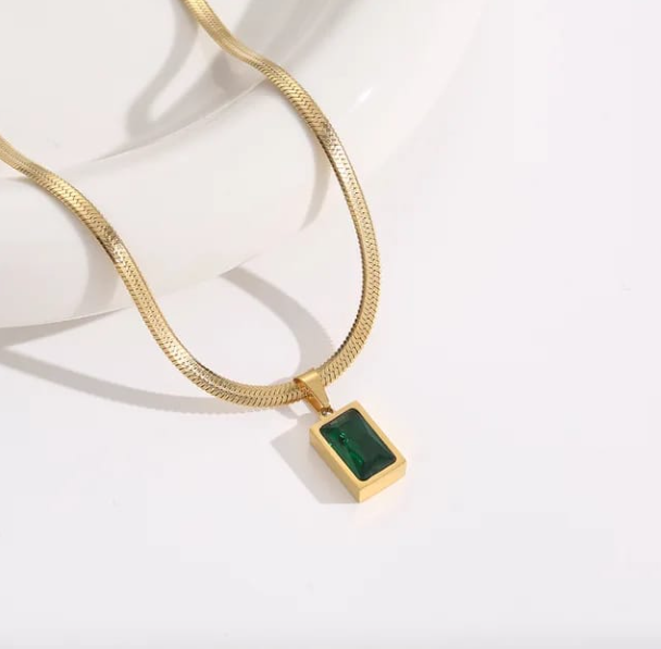 Green Stone Necklace