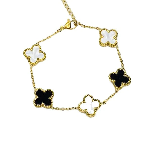 Rotating clover 3 in 1 bracelet