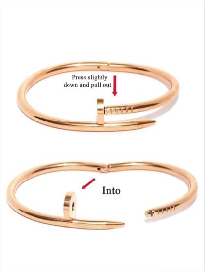 Nail Carto Rose Gold Bracelet