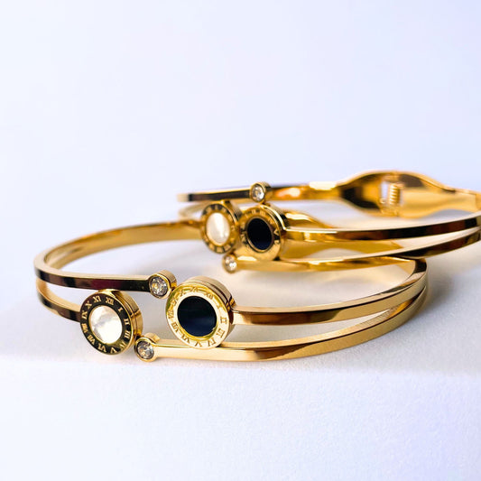 Black-White Coin Bracelet