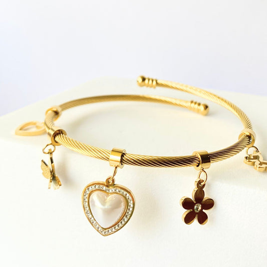 Charms Bangle Bracelet