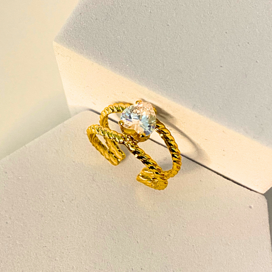 Serene Spark Ring
