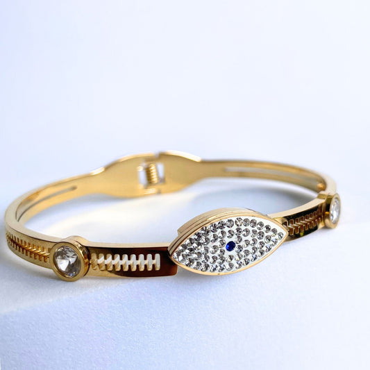 Evil Eye Diamonds 18k Gold Plated Bracelet