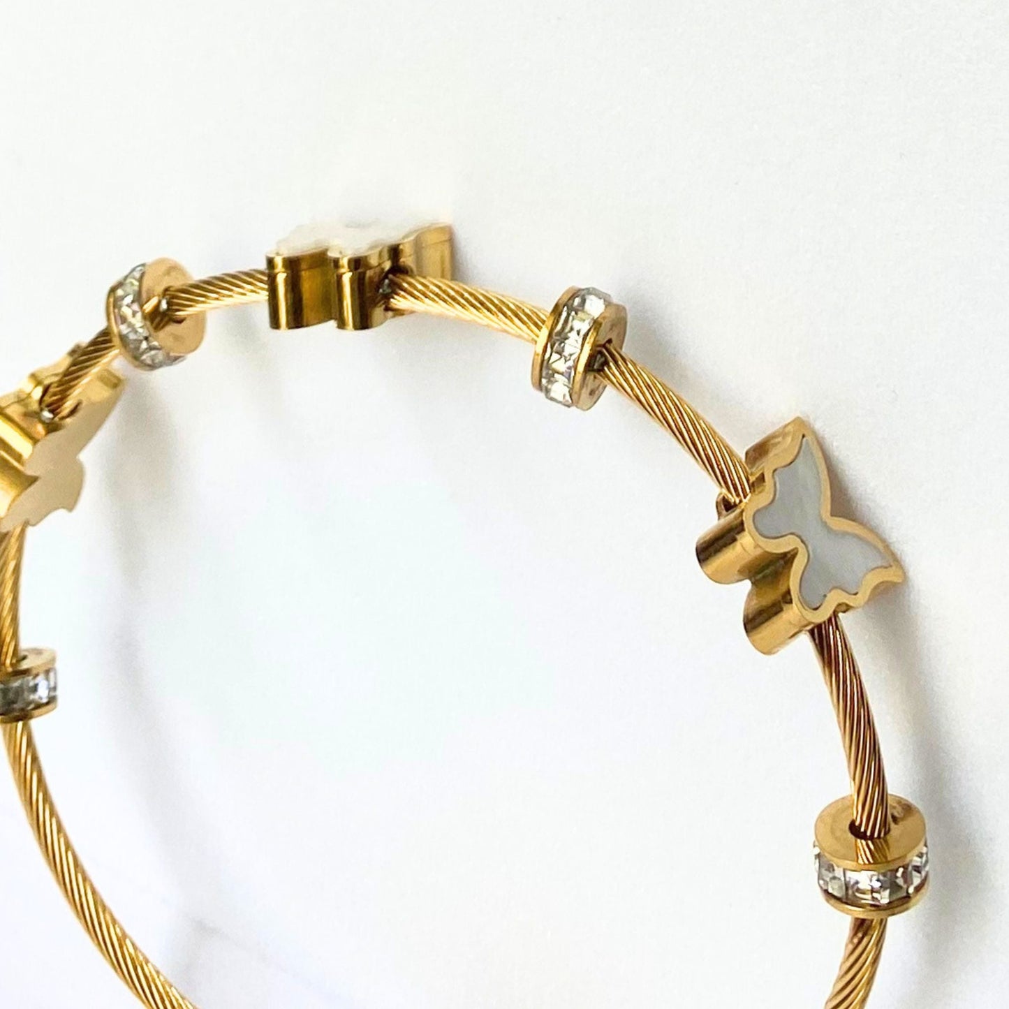 Butterfly 18k Gold Plated Bracelet