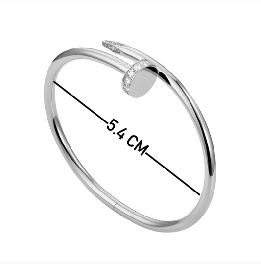 Baby Silver Carto Nail Bracelet