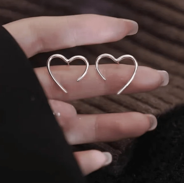 Half Heart Silver Necklace
