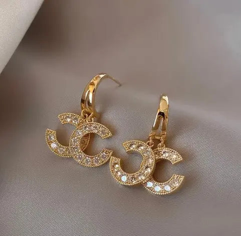 The Golden Flipped C Earrings