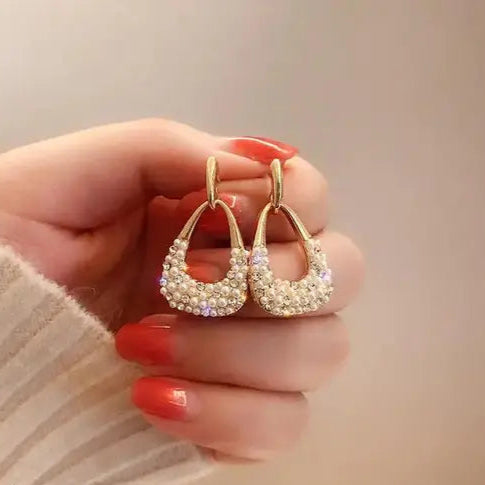 Stylish Pearls Filling Earrings
