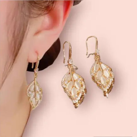 Golden Leaf Earring