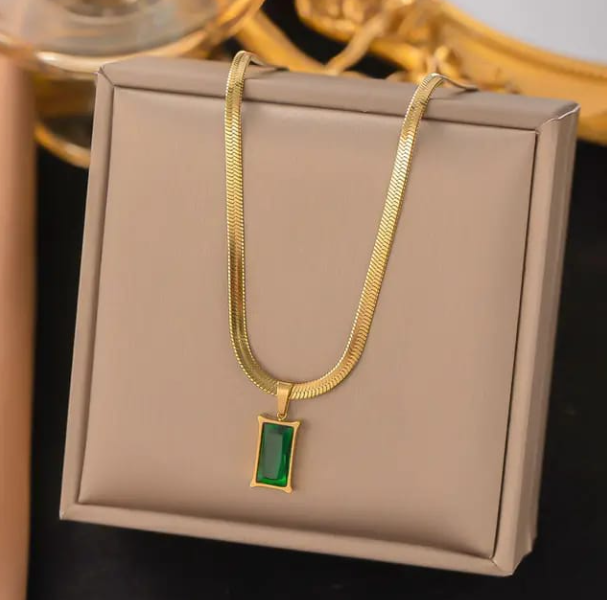 Green Stone Necklace
