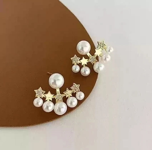 Star Pearls Earrings