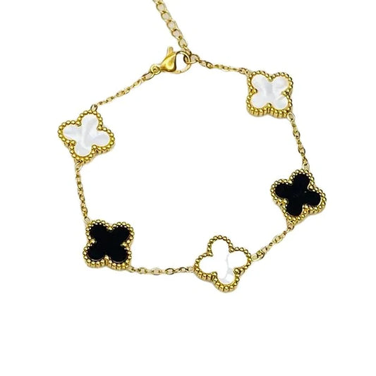 Rotating clover 3 in 1 bracelet