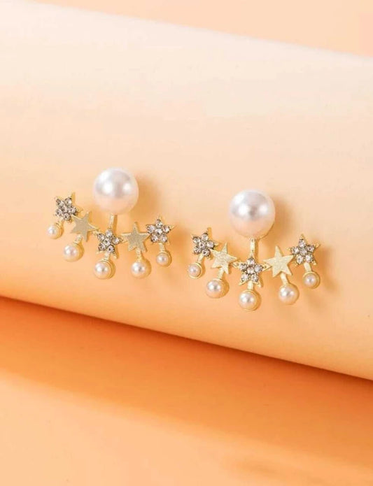 Star Pearls Earrings