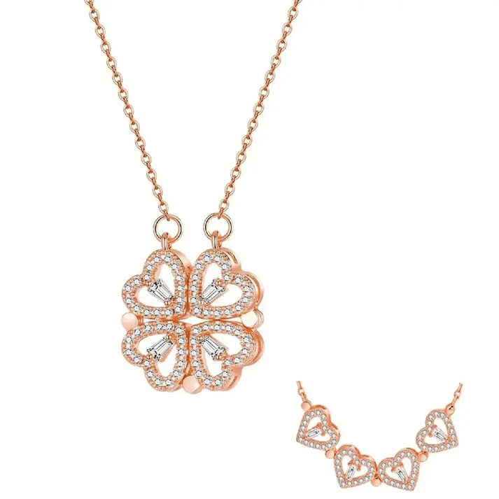 Four Heart Magnetic Necklace
